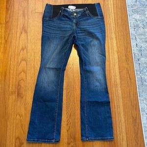 Skinny boot cut maternity jeans